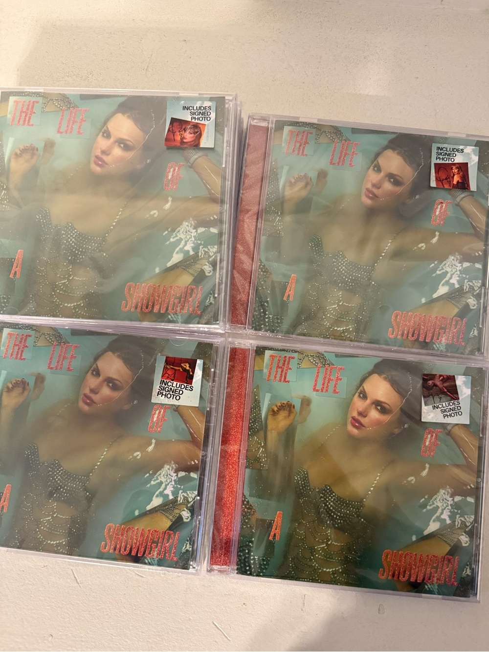 Taylor Swift - The Life of a Showgirl (all 4 variations) Autographed - UNOPENED